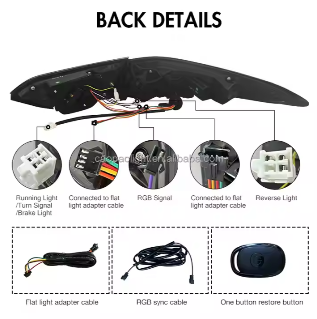 Modified Smoke RGB Car Rear Lamp for Toyota Camry 2018 8th Gen SE LE XSE XLE LED Tail Lights Car Lamp Assembly