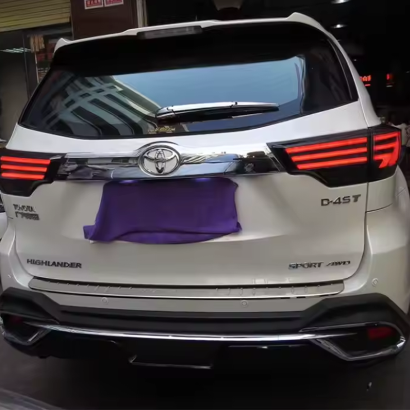 LED Tail Lights for Toyota Highlander 3th Gen 2016-2020 Brake Light Auto Parts Car Rear Lamp Assembly