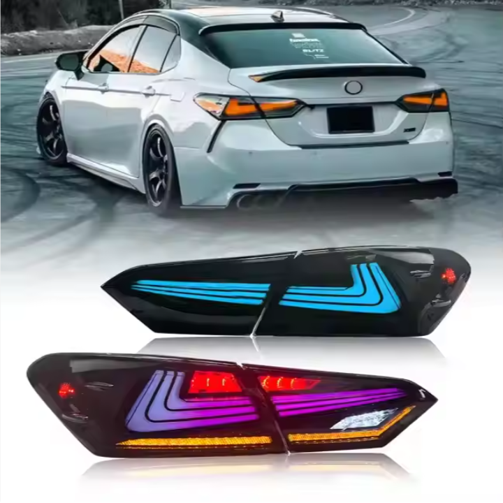 RGB Style Led Tail Light for Toyota Camry 2018 2019 2020 2021 2022 Rear Bumper Lamp