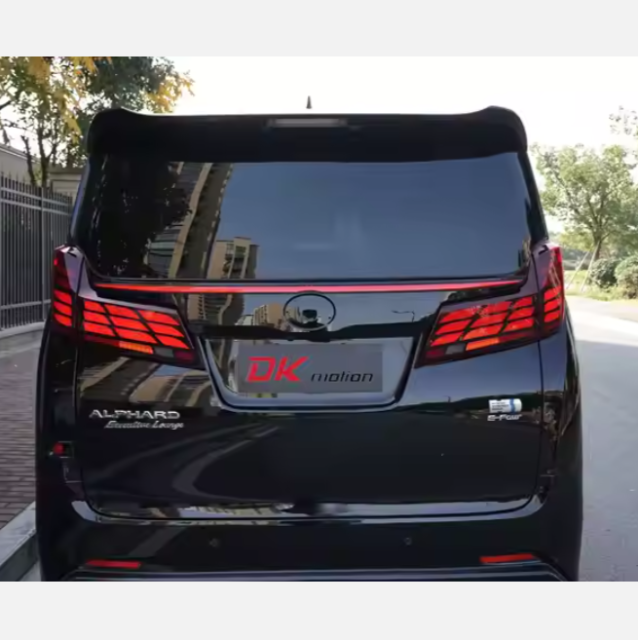 LED Tail Lamp for TOYOTA ALPHARD 30 SERIES 2015-2018 35 SERIES 2019-2023 Back Rear Light Smoke RED Sequential Turn Signal Light