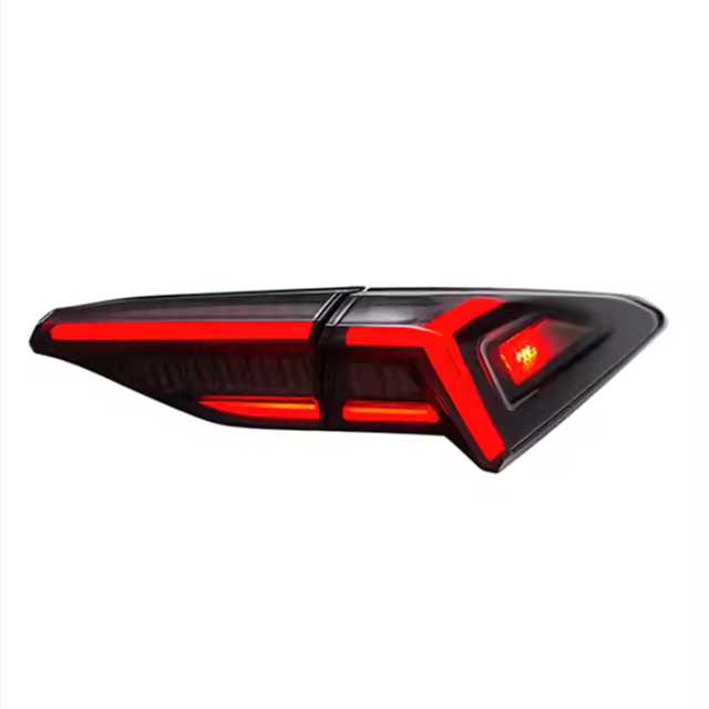 Car Tail Lamp Modified LED Through Lamp Running Lights Turn Signal Brake Lights for Toyota Avalon Taillights 2019-2022