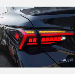 Car Tail Lamp Modified LED Through Lamp Running Lights Turn Signal Brake Lights for Toyota Avalon Taillights 2019-2022