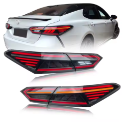 RGB Fish Bone Style Led Tail Light for Toyota Camry 2018 2019 2020 2021 2022 Rear Bumper Lamp