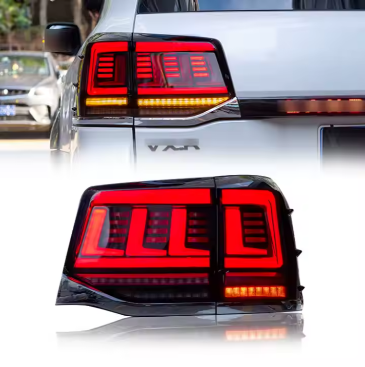 LED Rear Tail Lamp Lights for Toyota Land Cruiser LC200 2016 2021 New Auto Accessory with Red Lens Made ABS Material