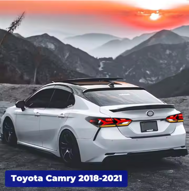 Modified Smoke RGB Car Rear Lamp for Toyota Camry 2018 8th Gen SE LE XSE XLE LED Tail Lights Car Lamp Assembly