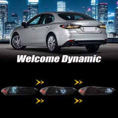 2018-2023 for Toyota Camry 8 Gen Th LE/SE/XLE/XSE/TRD RGB Digital LED Tail Lights Rear Lamps Smoke Lens ABS Material