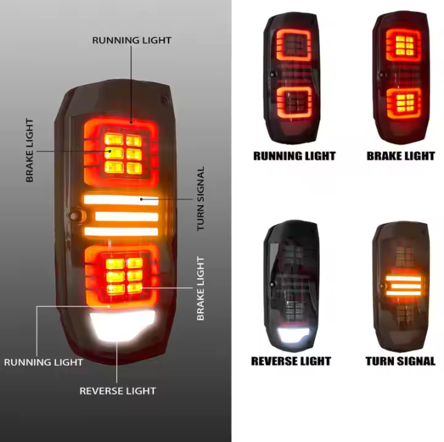 Auto Car Taillight Modified Led Tail Lamp Lights for Land Cruiser Prado LC76 1984 - 2020 Rear Lamp Assembly