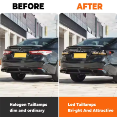 2018-2023 Car Rear Lamps for Toyota Camry 8 Gen Th LE/SE/XLE/XSE/TRD RGB Digital LED Tail Lights Smoke Lens