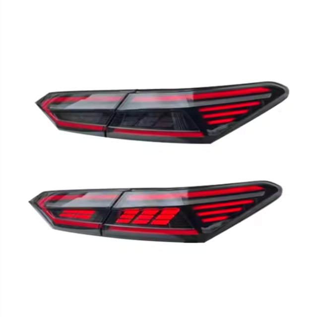 RGB Fish Bone Style Led Tail Light for Toyota Camry 2018 2019 2020 2021 2022 Rear Bumper Lamp