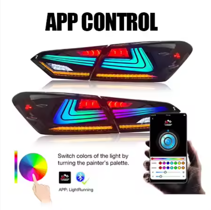 New Arrival Led Tail Lamp for Toyota Camry LED Car Lamp Tail Lights 2018-21 Auto Accessories with Signal Brake Reverse