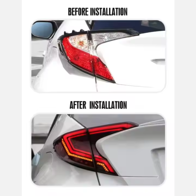 LED Trunk Tail Lamp Used Car Spoiler Light for Toyota CHR 2018 2019 2020 Rear Taillights for Crown Model