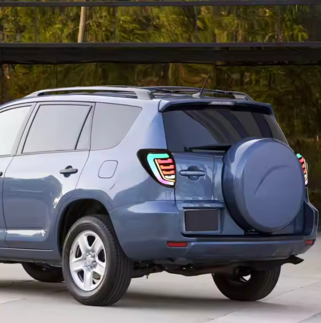 LED Tail Lamp for Toyota RAV4 2009-2012 Car LED Taillight, with Dynamic RGB Automatic Taillight Assembly