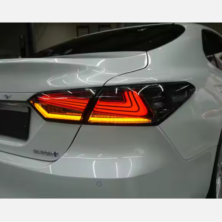 Tail Lights Assembly Start up Animation 2018-2024 DRL RGB Car Rear Back Lamps for Toyota Camry Tail Lamp