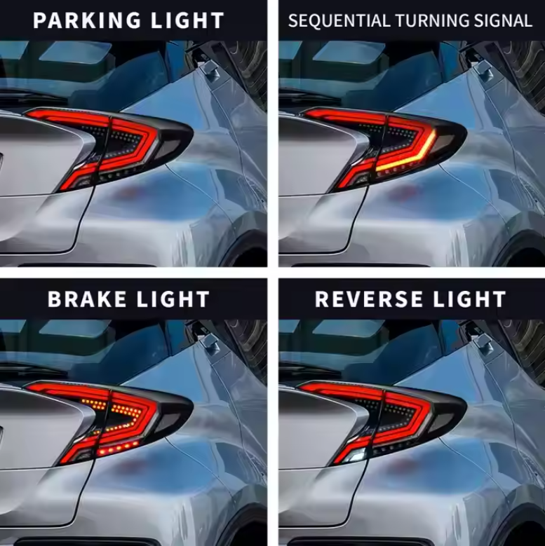Factory Sale Car Spoiler Light Led Trunk Tail Lamp for Toyota CHR 2018 2019 2020 Rear Taillights