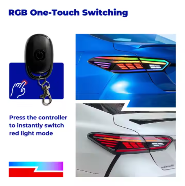 Stop Light Back Rear Light Led Taillights RGB Color Sequential for TOYOTA camry Taillamp 2016-2023