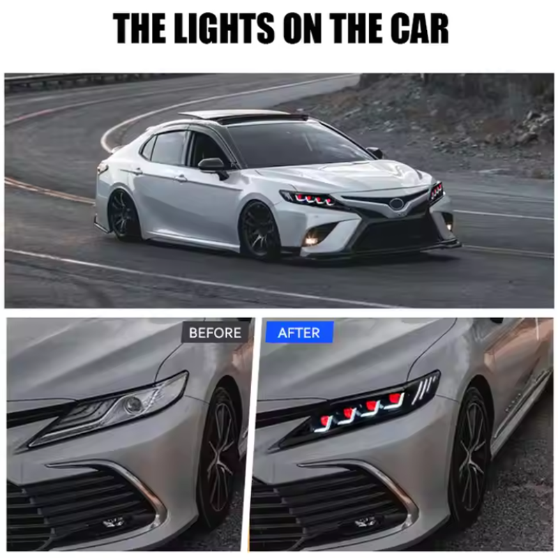 Led Headlight for Toyota Camry 2018-2023 Sedan Head Lamp Front Light