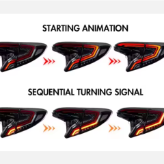 LED Trunk Tail Lamp Used Car Spoiler Light for Toyota CHR 2018 2019 2020 Rear Taillights for Crown Model