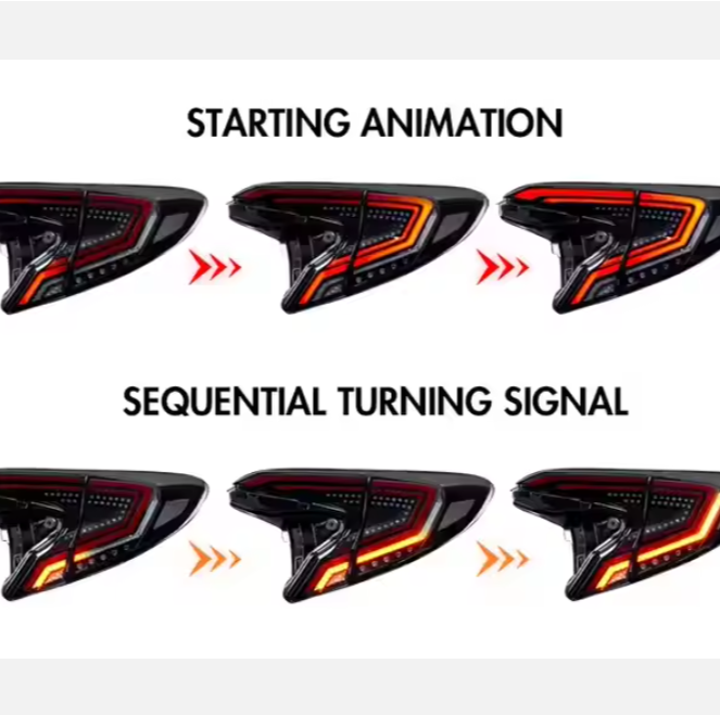 LED Trunk Tail Lamp Used Car Spoiler Light for Toyota CHR 2018 2019 2020 Rear Taillights for Crown Model