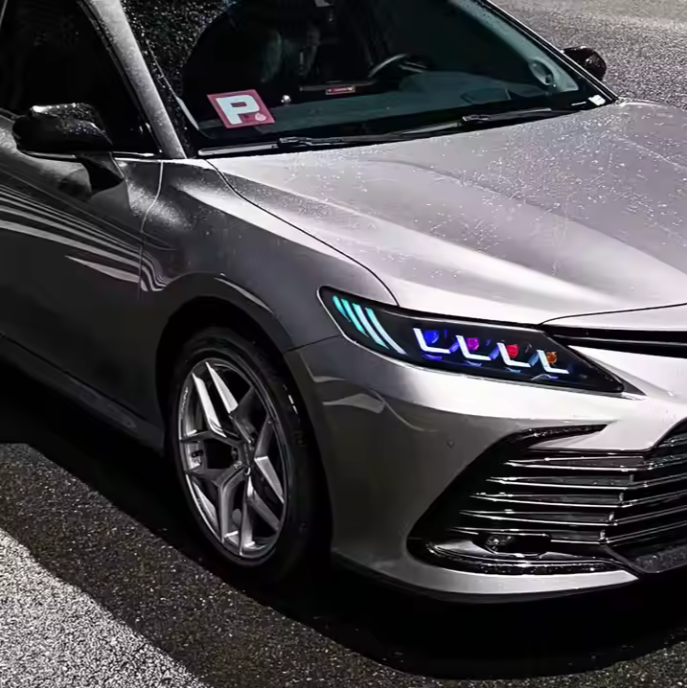 RGB Style Led Headlight for Toyota Camry 2018-2023 Sedan Head Lamp APP Control Quad Beam Front Light