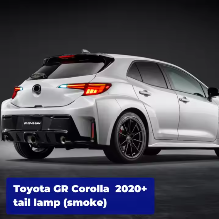 For Toyota GR Corolla Hatchback 2009+ UpLED Tail Lights Auto ABS Material Rear Lamp Red Clear Lens 12V Turn Signal Car Taillamp