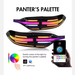 RGB Full LED Tail Lights for Toyota US Corolla 12th Gen Levin 2020-2024 Rear Auto Lamps Assembly Smoke Lens 12V