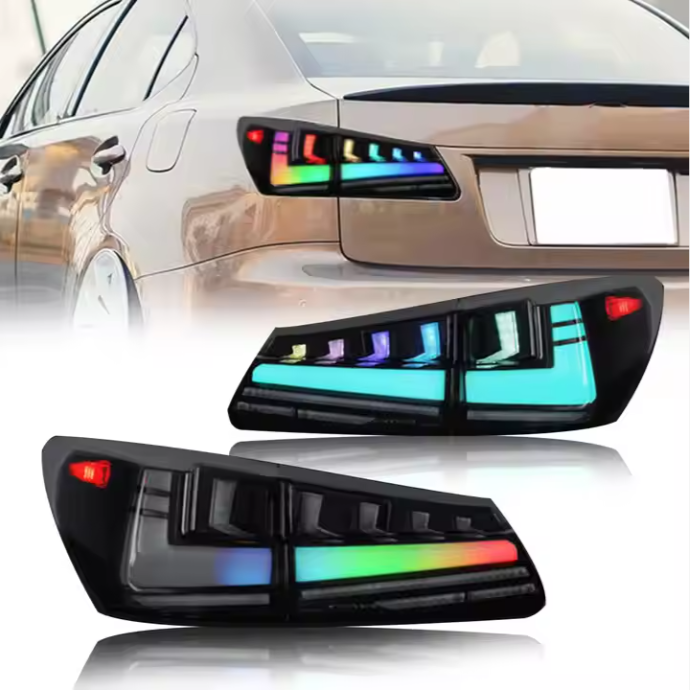 for Lexus IS XE10 250 300 350 2006 - 2012 RGB LED Tail Lamp Led Tail Lights Auto Accessories