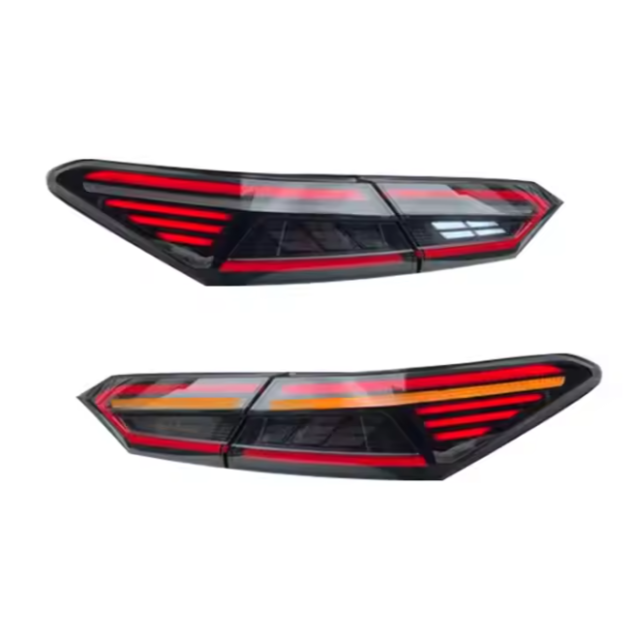RGB Fish Bone Style Led Tail Light for Toyota Camry 2018 2019 2020 2021 2022 Rear Bumper Lamp