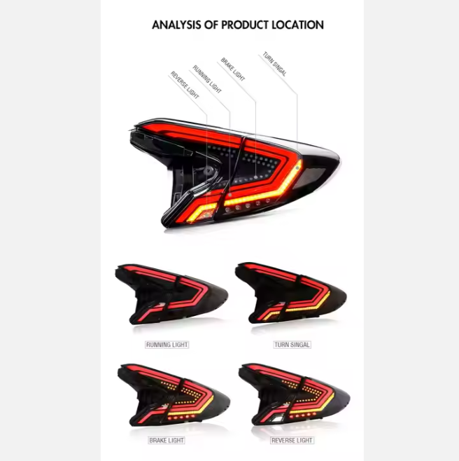 LED Trunk Tail Lamp Used Car Spoiler Light for Toyota CHR 2018 2019 2020 Rear Taillights for Crown Model