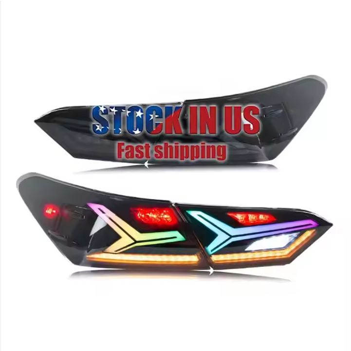 LED Rear car Lamp for 2018-2022 Toyota Camry XV70/SE/LE/XSE/XLE RGB 8th Gen led Tail Lamp Assembly New Condition Car Accessories