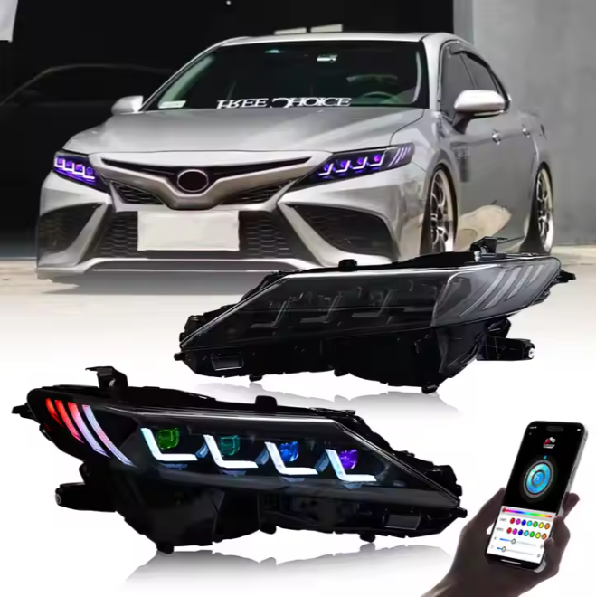 Hot Selling RGB Headlamp for Toyota Camry 2018-2024 LE SE XLE XSE TRD Sedan Headlight Front Lamp
