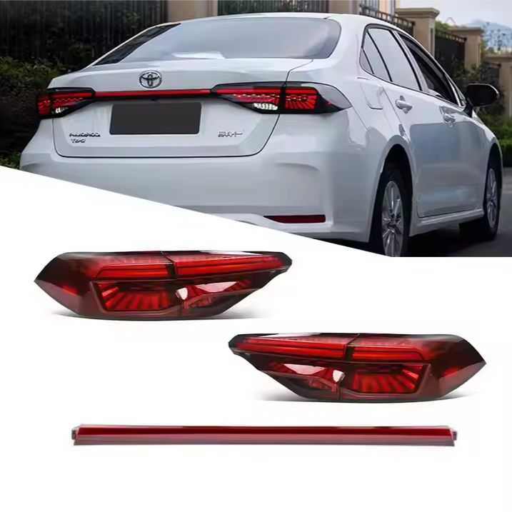 Source Manufacturer for Toyota Corolla 2020 - 2023 With Start Mode Red Dynamic Led Trunk Taillights Car Rear Lamp Assembly