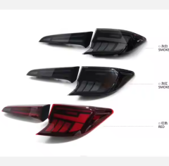For Toyota GR Corolla Hatchback 2009+ UpLED Tail Lights Auto ABS Material Rear Lamp Red Clear Lens 12V Turn Signal Car Taillamp