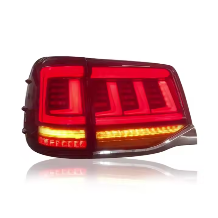 LED Rear Tail Lamp Lights for Toyota Land Cruiser LC200 2016 2021 New Auto Accessory with Red Lens Made ABS Material