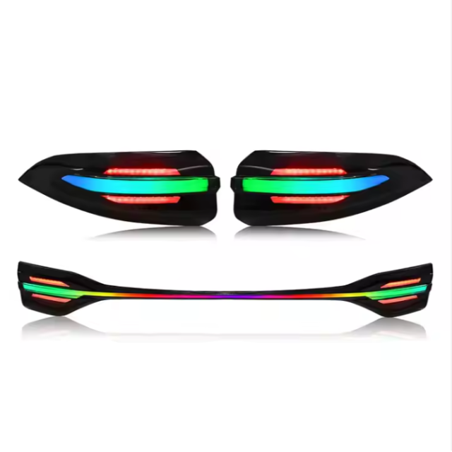 RGB Full LED Tail Lights for Toyota US Corolla 12th Gen Levin 2020-2024 Rear Auto Lamps Assembly Smoke Lens 12V