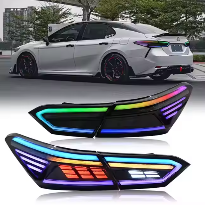 LED Rear car Lamp for 2018-2022 Toyota Camry XV70/SE/LE/XSE/XLE RGB 8th Gen led Tail Lamp Assembly New Condition Car Accessories
