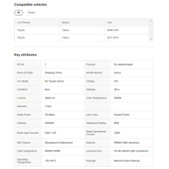 Auto Accessories Car Tail Lamp for Toyota Camry Aurion Tail Lights 2006-2014 LED Tail Lamp LED DRL Signal Brake Reverse