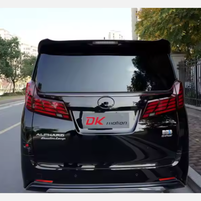 LED Tail Lamp 2015-2018 2019-2023 Year Back Rear Light Smoke Black Color Sequential Turn Signal Light for TOYOTA ALPHARD VELLFIR