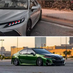 Devil Eyes Headlight for 2018-2024 Toyota Camry Aurion XSE XLE TRD LE SE Hybrid 8th Gen Car Accessories Front Lamp 6000k Color