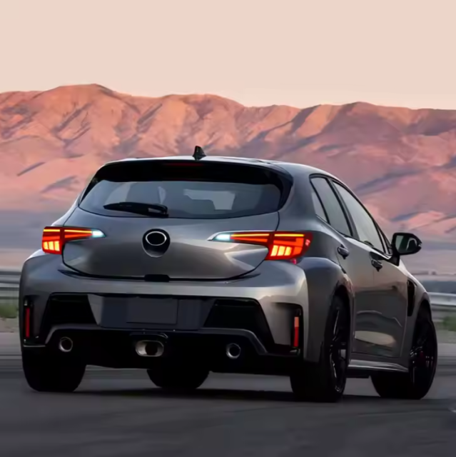 For Toyota GR Corolla Hatchback 2009+ UpLED Tail Lights Auto ABS Material Rear Lamp Red Clear Lens 12V Turn Signal Car Taillamp