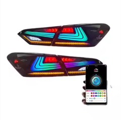 Tail Lights Assembly Start up Animation 2018-2024 DRL RGB Car Rear Back Lamps for Toyota Camry Tail Lamp