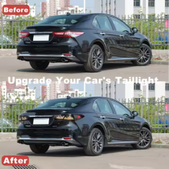 2018-2023 for Toyota Camry 8 Gen Th LE/SE/XLE/XSE/TRD RGB Digital LED Tail Lights Rear Lamps Smoke Lens ABS Material