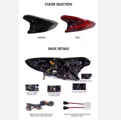 LED Trunk Tail Lamp Used Car Spoiler Light for Toyota CHR 2018 2019 2020 Rear Taillights for Crown Model