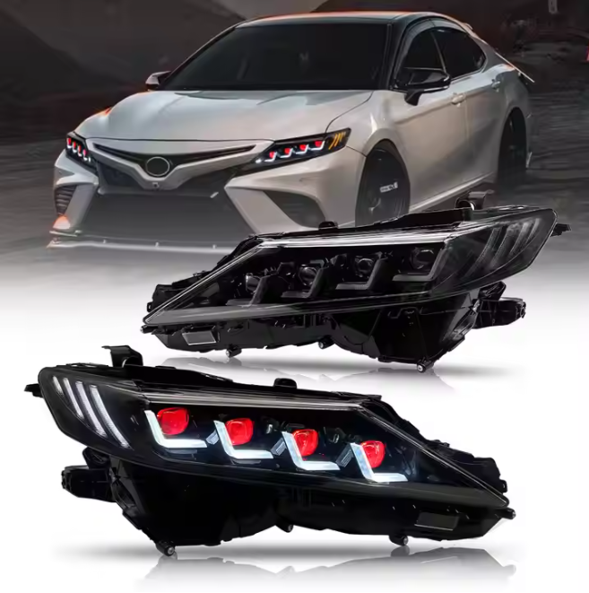 Devil Eyes Headlight for 2018-2024 Toyota Camry Aurion XSE XLE TRD LE SE Hybrid 8th Gen Car Accessories Front Lamp 6000k Color