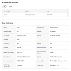 for Camry 2018-2021 Tail Lamp Car Rear Led Tail Lights LED Lights Assembly