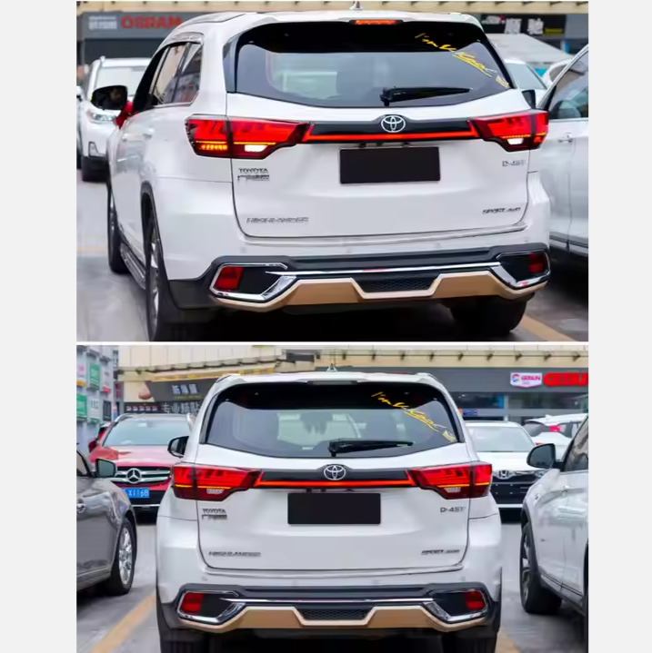 New Design 15-19 Trunk Lamp Lights LED Tail Lights Rear Lamp with Signal Brake Light Assembly for Toyota Highlander 3th