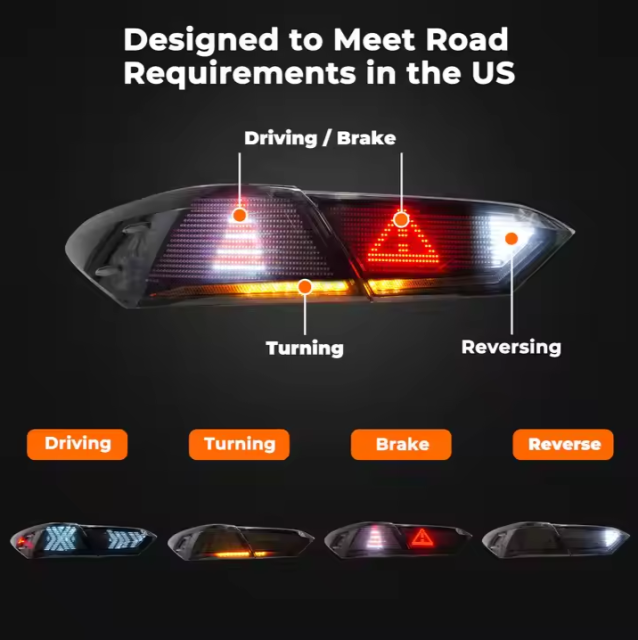 2018-2023 Car Rear Lamps for Toyota Camry 8 Gen Th LE/SE/XLE/XSE/TRD RGB Digital LED Tail Lights Smoke Lens