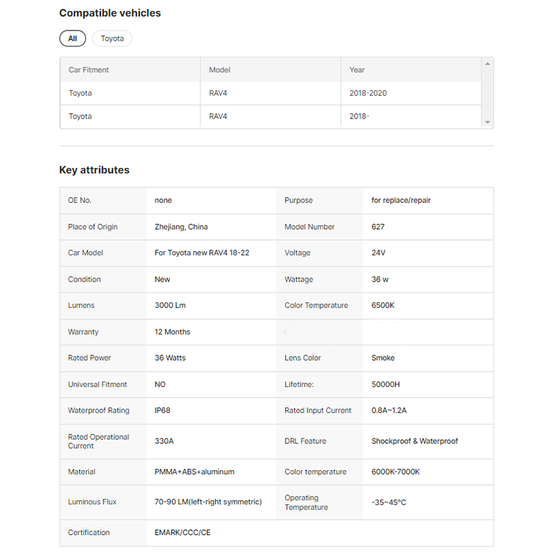 Led Taillights for Toyota Rav4 Rav-4 2018 - 2022 Year Rear Lamps With Dynamic Animation Car Rear Lamp Automobile Lamp Assembly