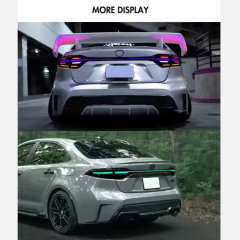 RGB Full LED Tail Lights for Toyota US Corolla 12th Gen Levin 2020-2024 Rear Auto Lamps Assembly Smoke Lens 12V