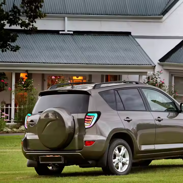 LED Tail Lamp for Toyota RAV4 2009-2012 Car LED Taillight, with Dynamic RGB Automatic Taillight Assembly