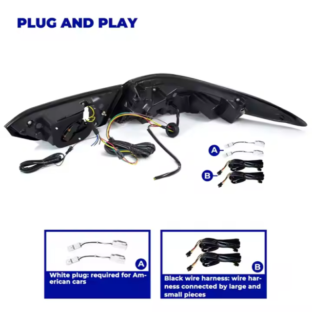 LED Tail Lights for Toyota Camry 2018-2021 Car Spoiler Assembly Camry LED Tail Lamp Assembly